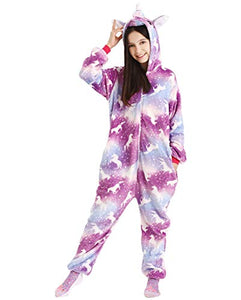 Girls Unicorn Onesie For Kids | Pyjamas | Purple