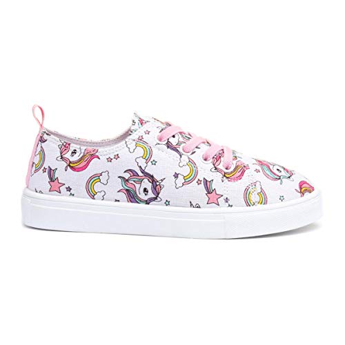 Unicorn girls trainers stars rainbows clouds 