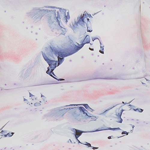 Flying Unicorn Double Duvet Cover