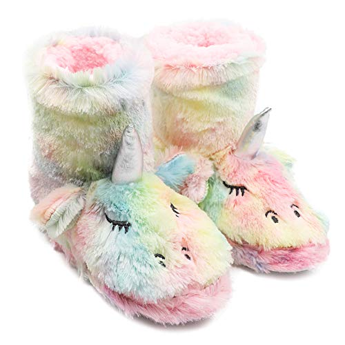 Unicorn Plush Kids Slipper Boots 