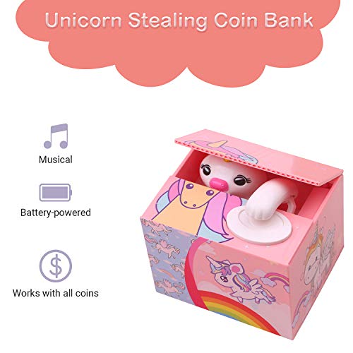 Unicorn Stealing Coin Money Bank | Box 