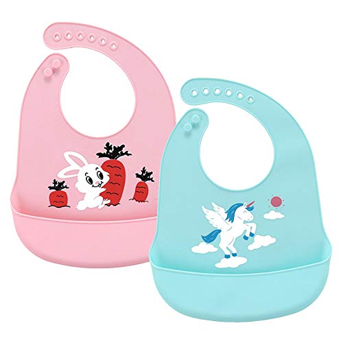 Unicorn Silicone Food Catcher Bib