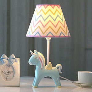 Cute Unicorn Children's Bedside Light | Lamp | Blue