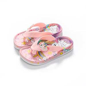 Unicorn Printed Flip Flops | Thong Sandals | Multi-coloured 