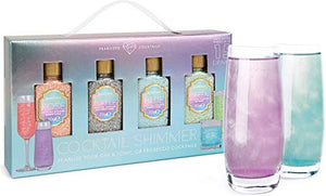 Gin And Prosecco Cocktail Shimmer Gift Set | Includes 4 Flavoured Cocktail Shimmers | Unicorn Sparkle