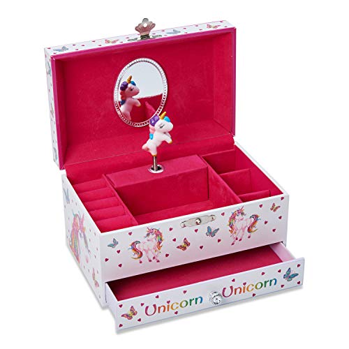 Girls Unicorn Jewellery box trinket box 