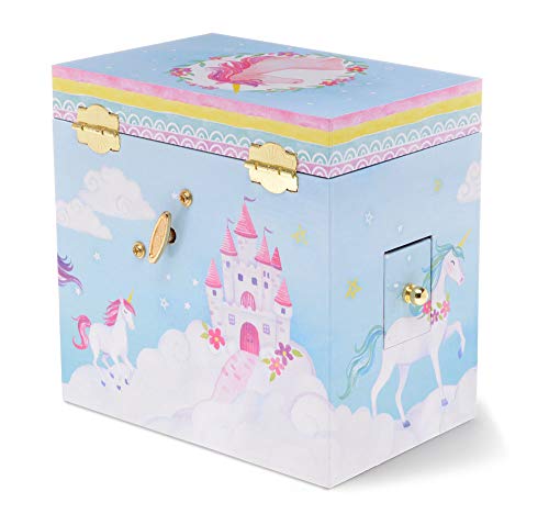 Girls unicorn jewellery box with storage compartments
