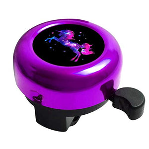 Cosmic Unicorn Bike Bell Bicycle Bell, Bike Bells Suitable for All People, Crisp Loud Melodious Sound, Mountain Bike Bell, Road Bike Bell