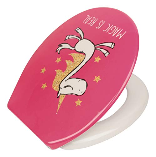 Pink Unicorn toilet seat
