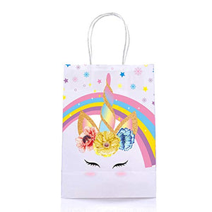 Unicorn Party Favour Bags – Set of 16 - Paper