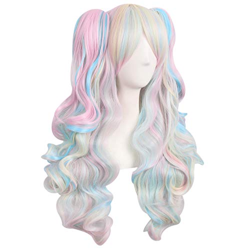 Unicorn White & Pastel Coloured Wig 