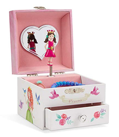 Jewelkeeper Unicorn & Castle Musical Jewellery Box | Fairy Princess Hearts Design