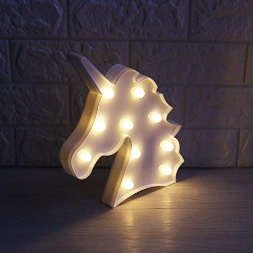 Mood Light Unicorn Head White Light LED