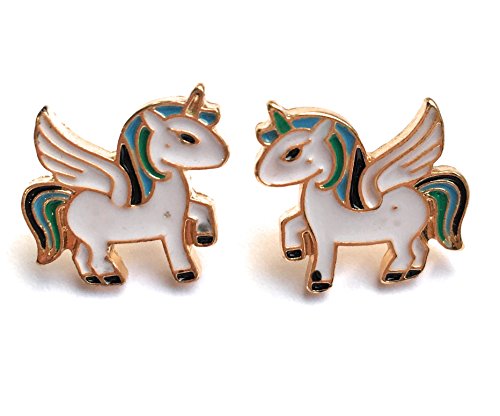 unicorn earrings with gift box