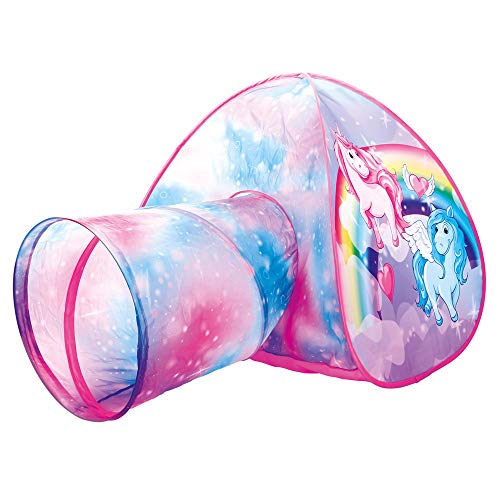Pop up unicorn play tent kids with tunnel