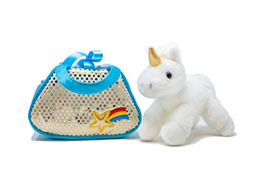 Unicorn bag with soft unicorn toy