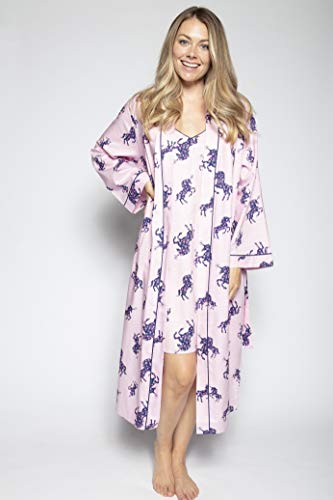 Ladies Floral Unicorn Dressing Gown For Women 