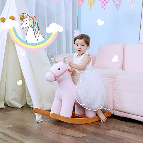 Girls Unicorn Rocking Horse | Pink 