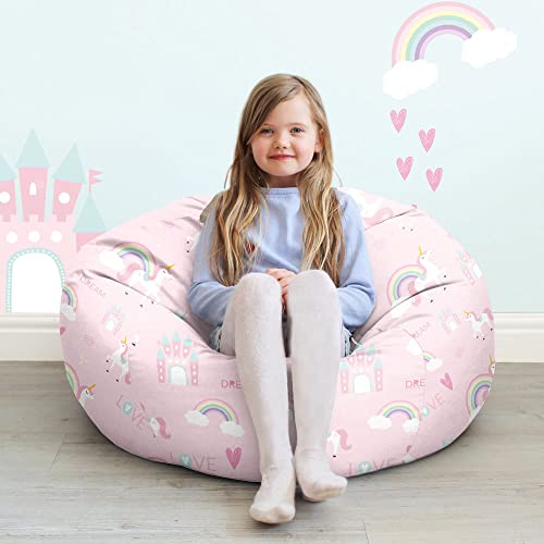 Lovely Cartoon Armchair Cover Kids Plush Sofa Seat Cover Toddler Bean Bag  Chair