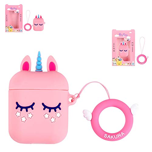 Pink Unicorn Airpods Case | Kawaii Soft Silicone Protective Shockproof Case