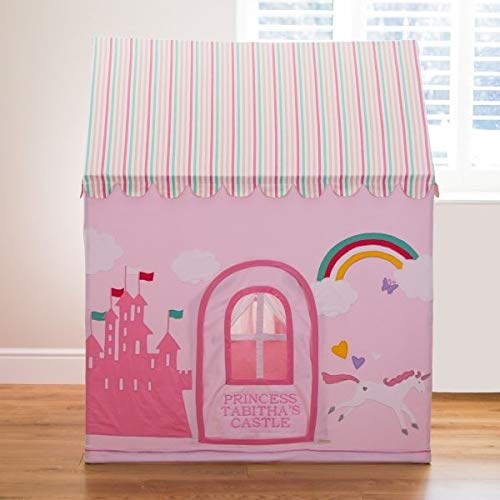 Personalised name unicorn play house tent