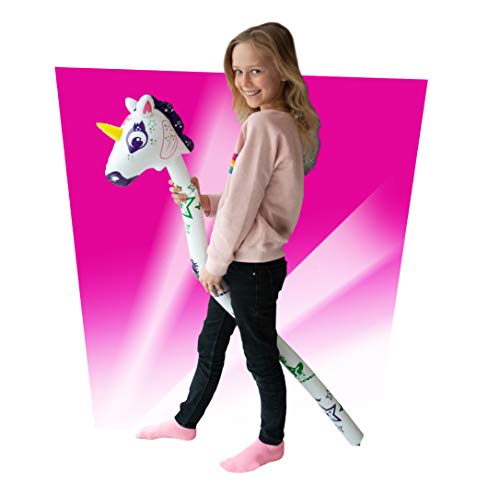 Novelty Unicorn Inflatable Stick Blow Up Gift 