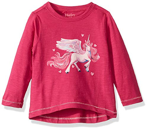 long sleeve unicorn top pink