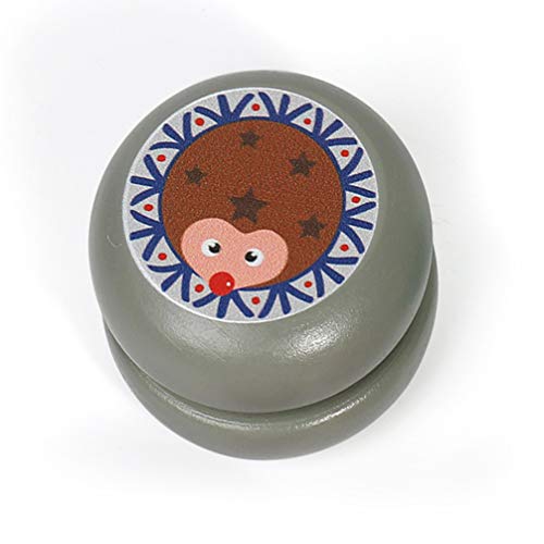 2Pcs Wooden Yo-Yo Toys | Hedgehog and Unicorn Pattern