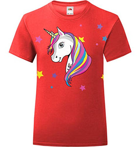 Unicorn T-Shirt Girls | Kids | Red