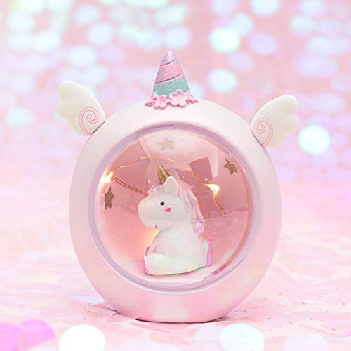  Ceramic Unicorn Night Light For Nursery or Toddlers Bedroom - Pink