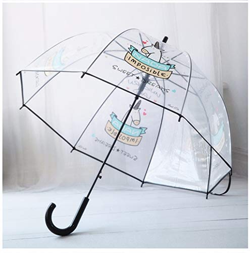 Transparent Unicorn Bubble Umbrella 