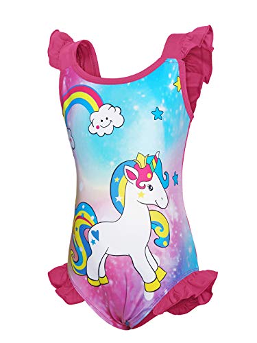 Unicorn rainbow swimming costume