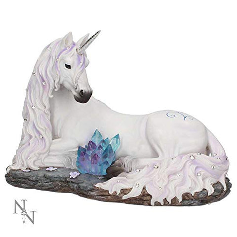 Jewelled Tranquillity Unicorn Figurine | 19cm | White | Resin | Ornament
