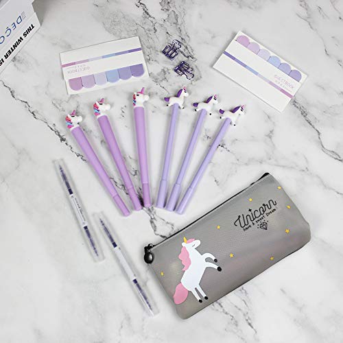 Unicorn Pencil Case & Cute Stationery Set for Girls | 13 Pieces