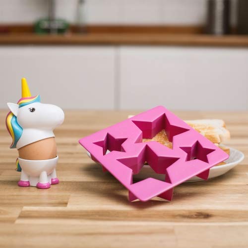 Egg Cup & Toast Cutter Unicorn Design 