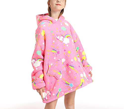 Pink Unicorn Oversized Hoodie | Super Soft Fleece