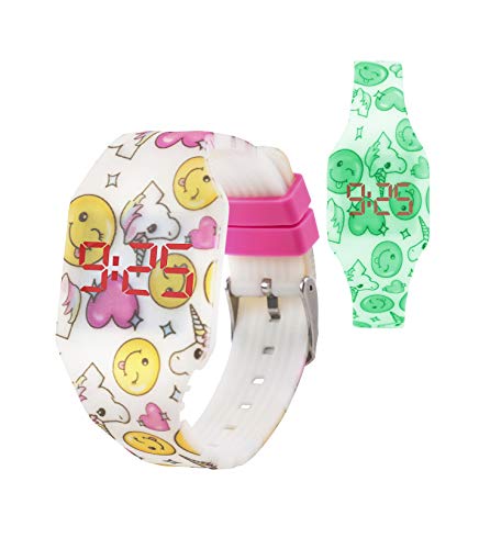Unicorn Themed Digital LED Watch for Girls, Boys, Kids | Soft Silicone 