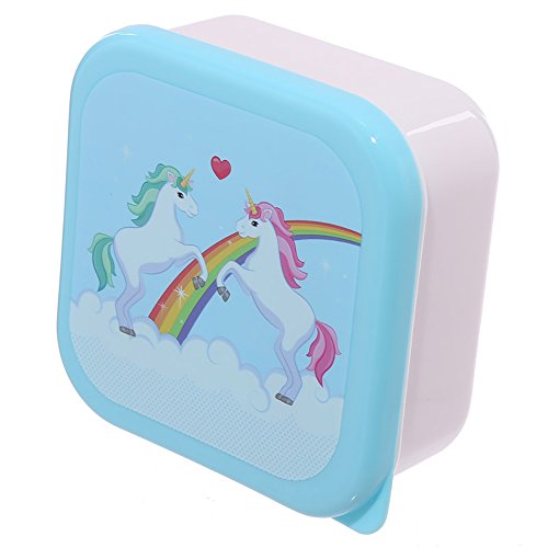 Set Of 3 Lunch Boxes - Unicorn Design