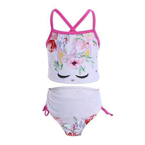 Girls Unicorn 2- Piece Tankini Bikini Set Swimsuit IMEKIS