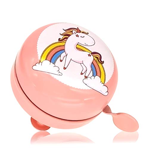 Kid's Unicorn Rainbow Bike Bell | Peach 