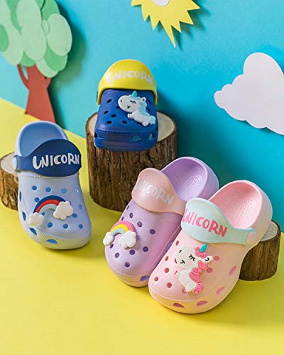 Unicorn children's Crocs shoes pale pink