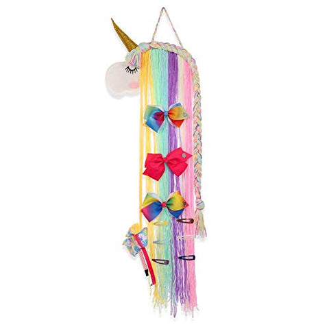 Unicorn Hair Clips Organiser | Unicorn Hair Bow Holder | Wall Hanging | Kids 
