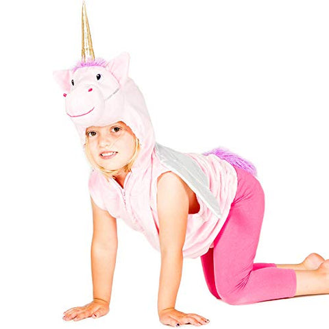Magical Unicorn Zip Up Fancy Dress Kids Costume | 3-7 Years | Pretend To Bee