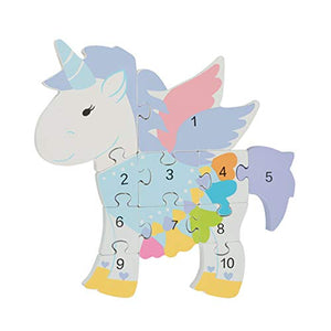 Unicorn number puzzle kids
