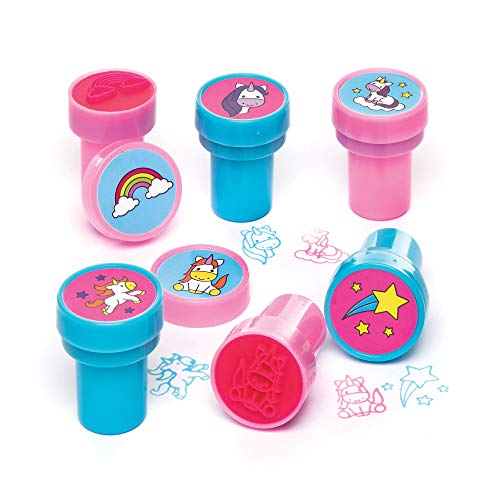 Unicorn ink stamp set pink, blue