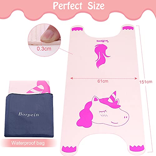 Pink Unicorn Yoga Mat For Girls 