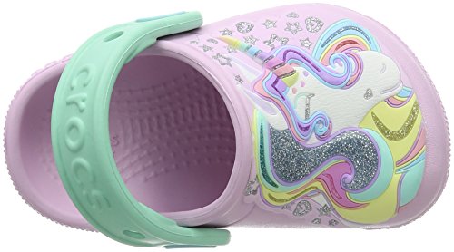 Crocs unicorn design, pastel, pink, lilac, mint green, kids, girls