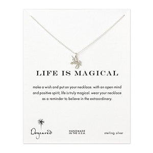 Dogeared Silver Life is Magical Unicorn Necklace