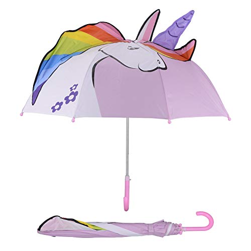 Pink Unicorn Kids Umbrella Ages 3 - 7 years