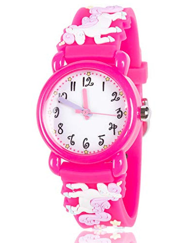 Unicorn Watch for 4-13 Year Old Girls Kids | Hot Pink